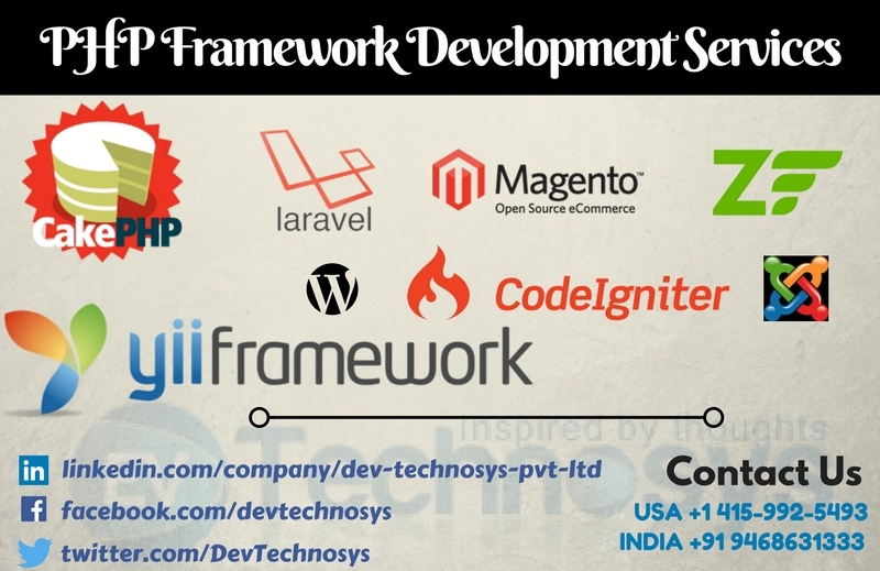 Entry 153821 in PHP Framework Web Development Services by Dev Technosys Pvt. Ltd.