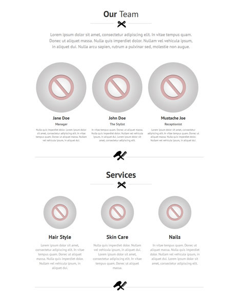 Entry 182663 in Hair Salon Wordpress Theme by SKT Themes