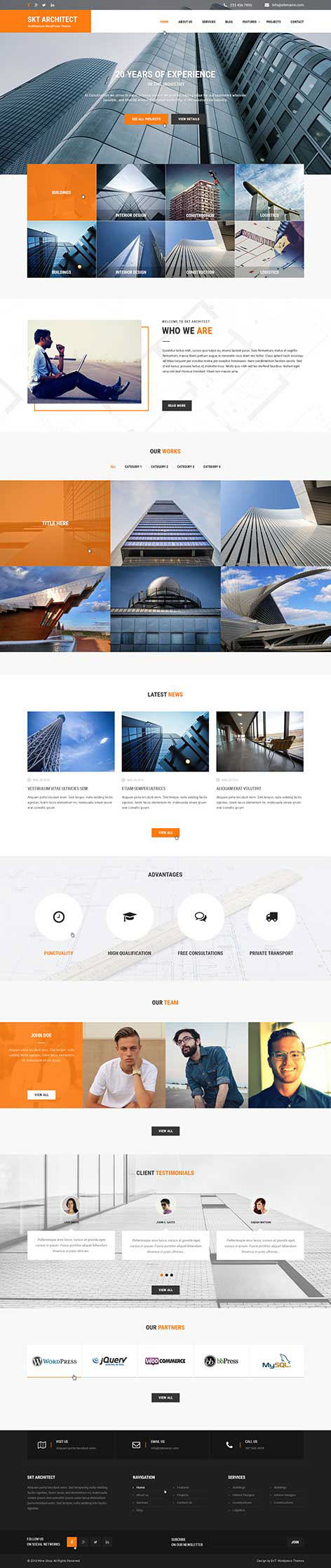 Entry 182530 in Architect WordPress theme by SKT Themes