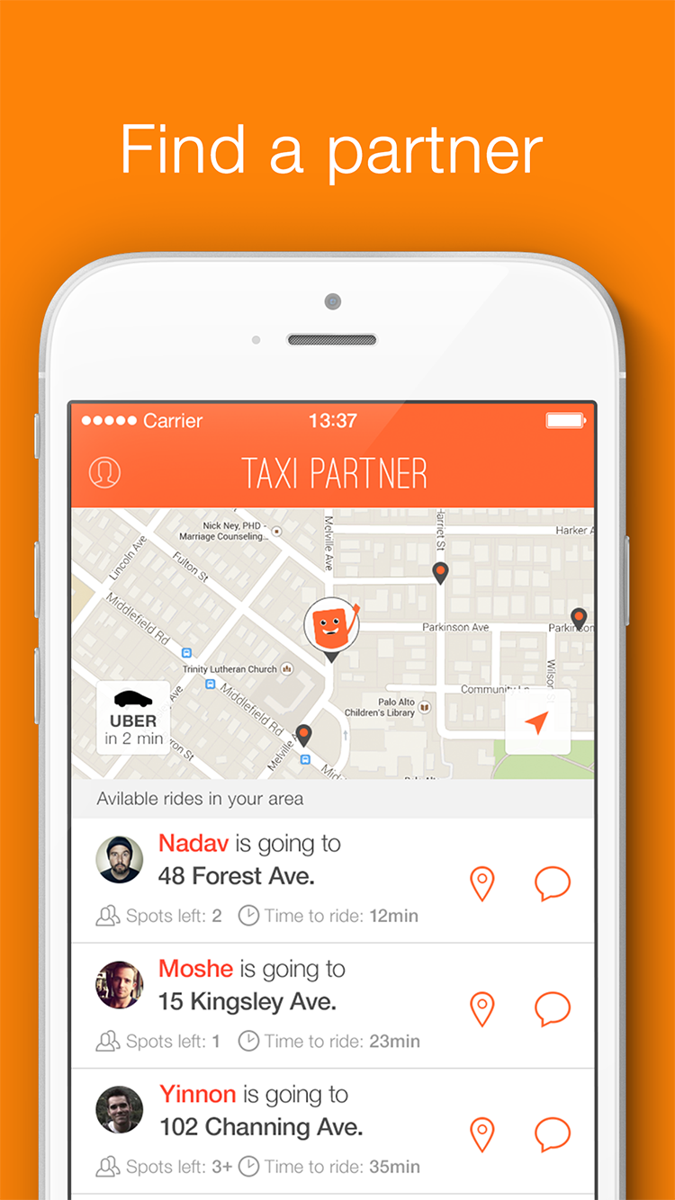 Entry 104149 in APP Design: Taxi Partner by DC Design compeny