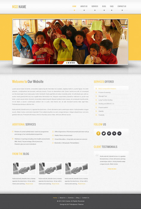 Entry 182686 in Premium WordPress theme by SKT Themes