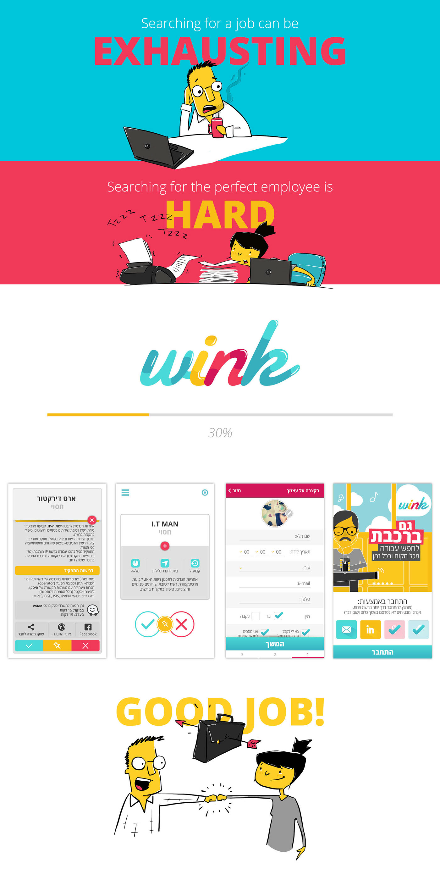 Entry 121713 in WInk - UI/UX for a job Search App by Reut Alon