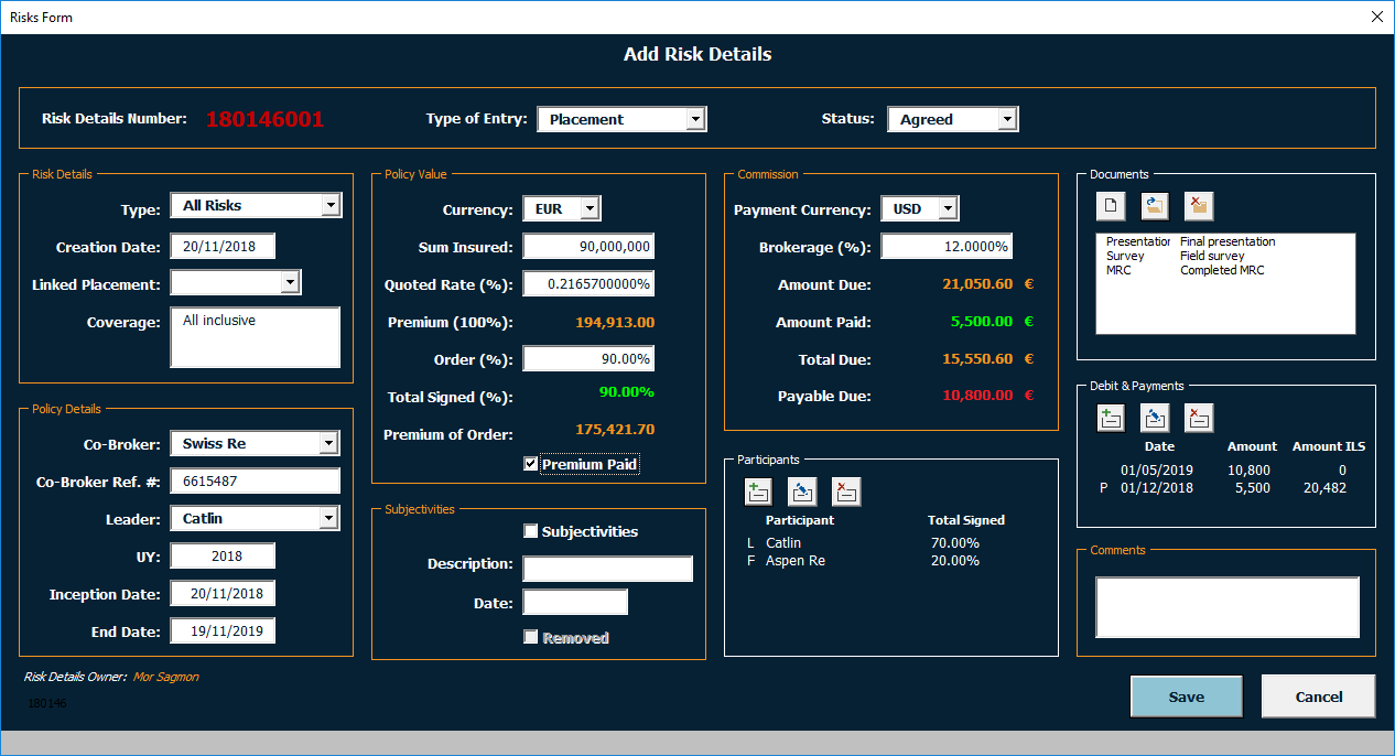 Entry 204496 in Portfolio by מור סגמון - Excellench Technologies
