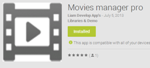 Open Zoomed Related Entry Movies manager