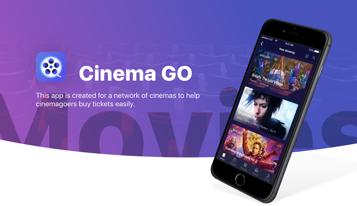 Entry 134195 in Cinema GO by Cleveroad US