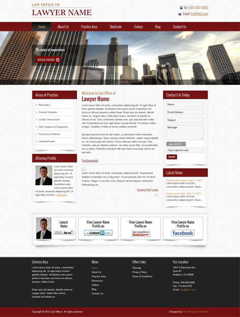 Entry 182659 in Lawzo Lawyer Wordpress Theme by SKT Themes
