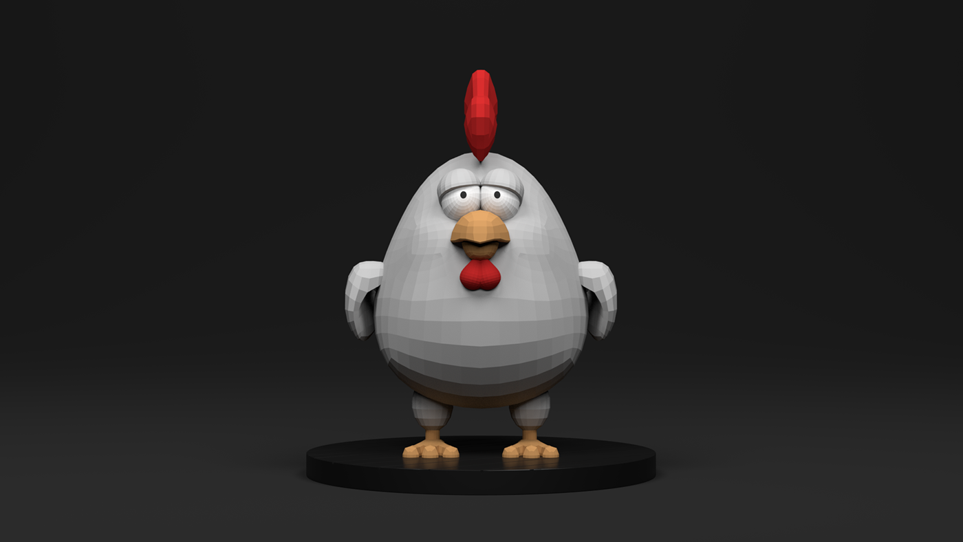 Entry 242312 in Low poly Cute Chicken by VicFreyd