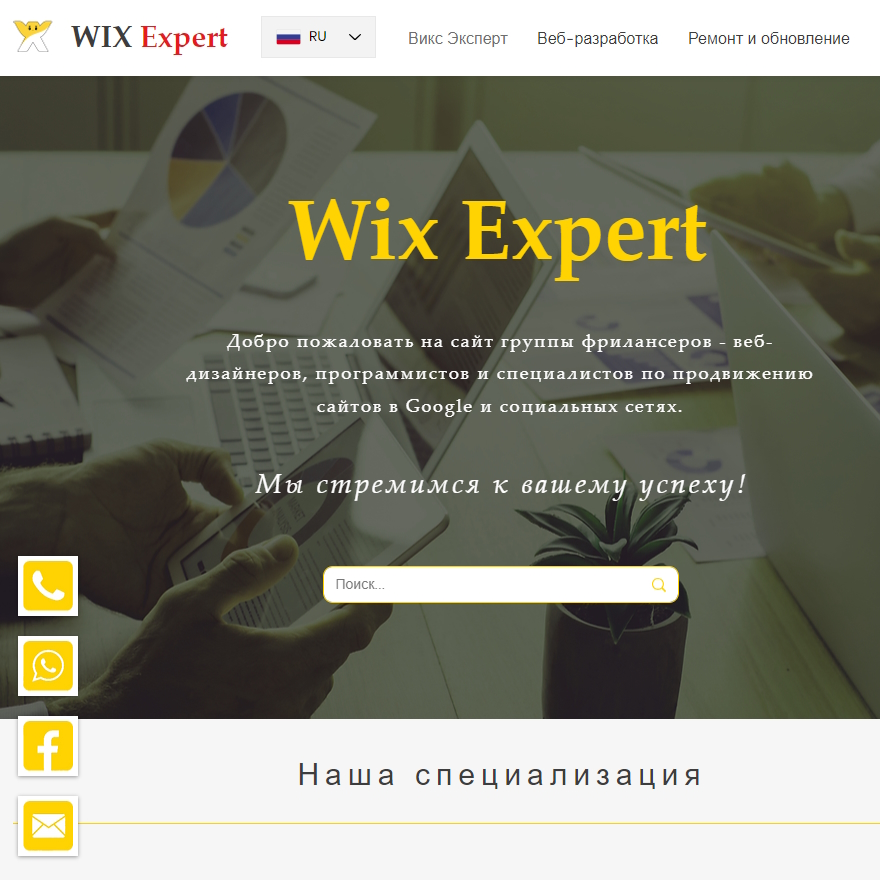 Entry 306301 in Portfolio by Wix Expert