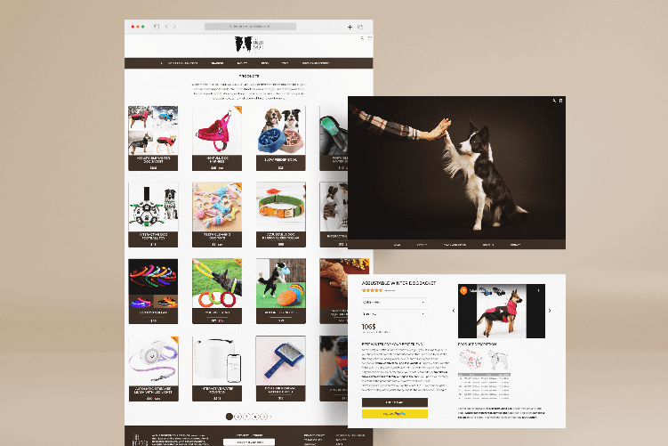 Open Zoomed Related Entry The Border Collies Shop web design