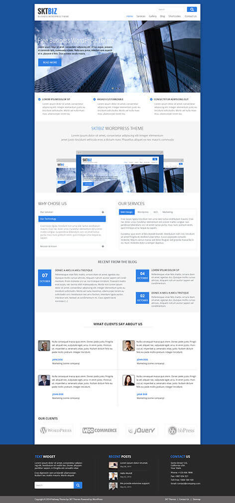 Entry 182370 in SKT Biz by SKT Themes