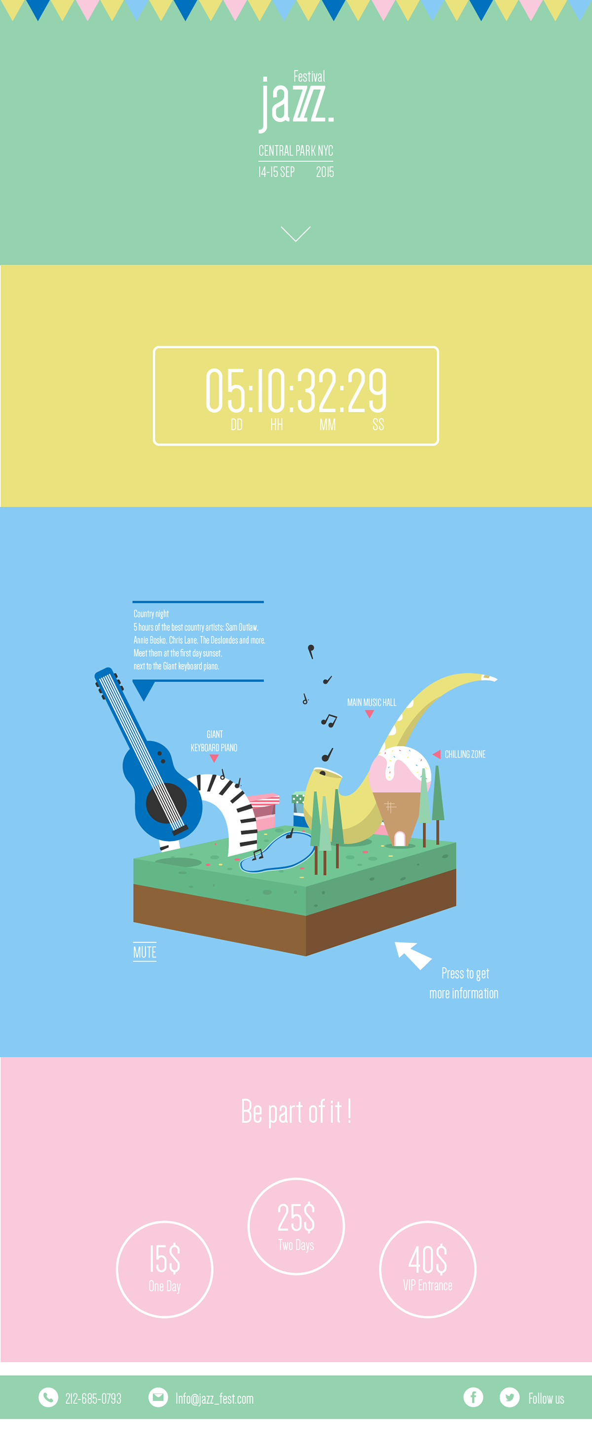 Entry 154846 in Jazz Festival- landing page by Laraz