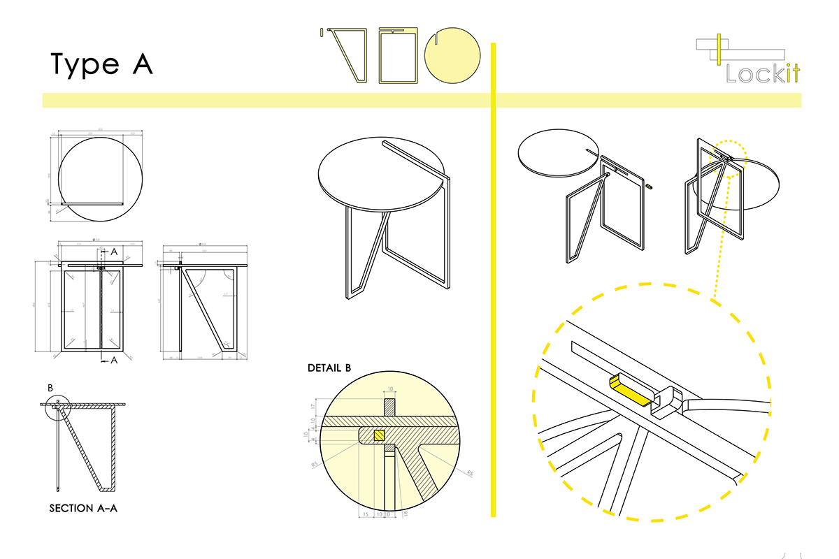 Entry 89630 in lockit - side tables by עמירם טאפירו עיצוב תעשייתי
