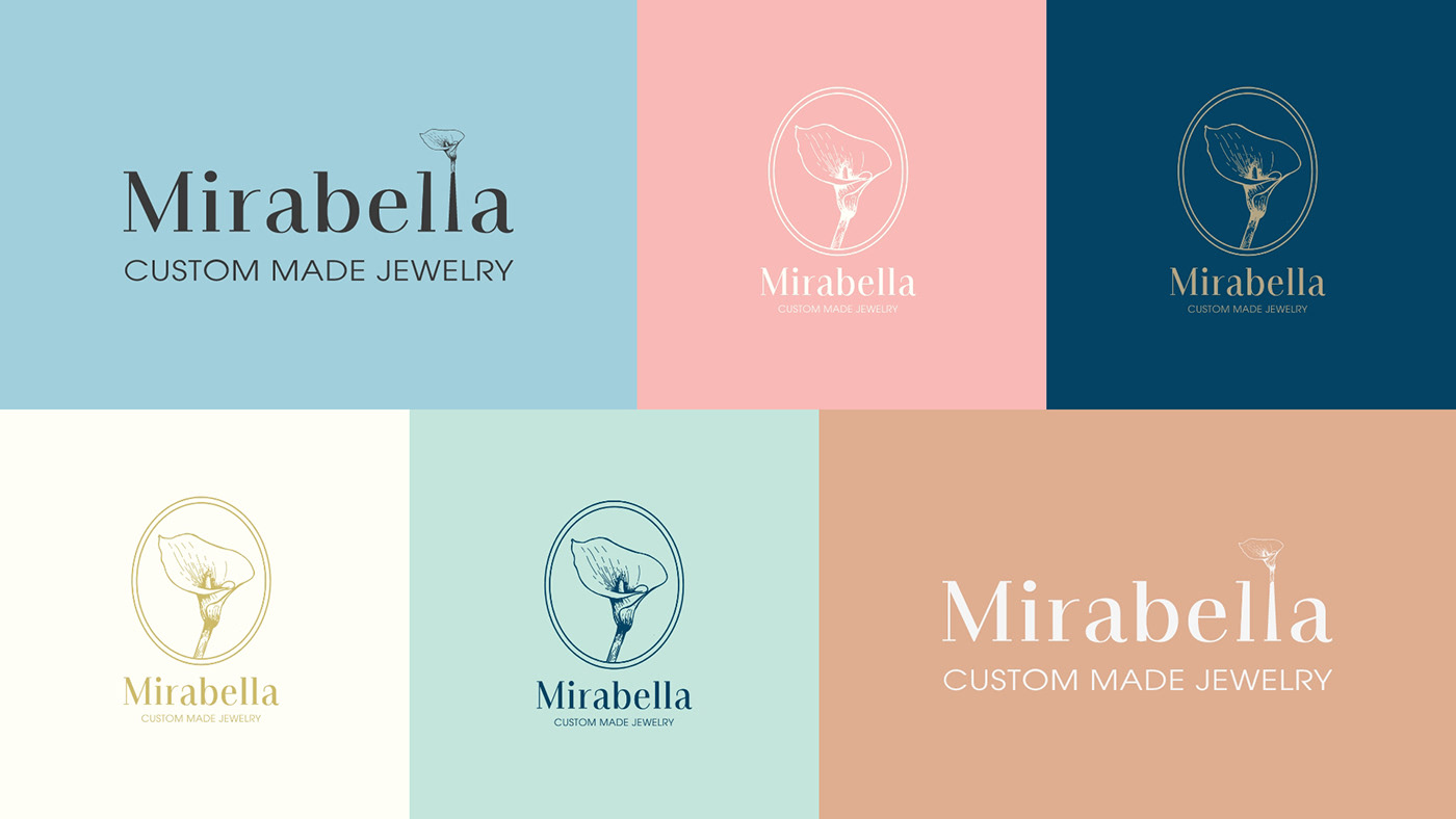 Entry 268204 in Logo Design - Mirabella. Custom Made Jewelry. by Linushka Design