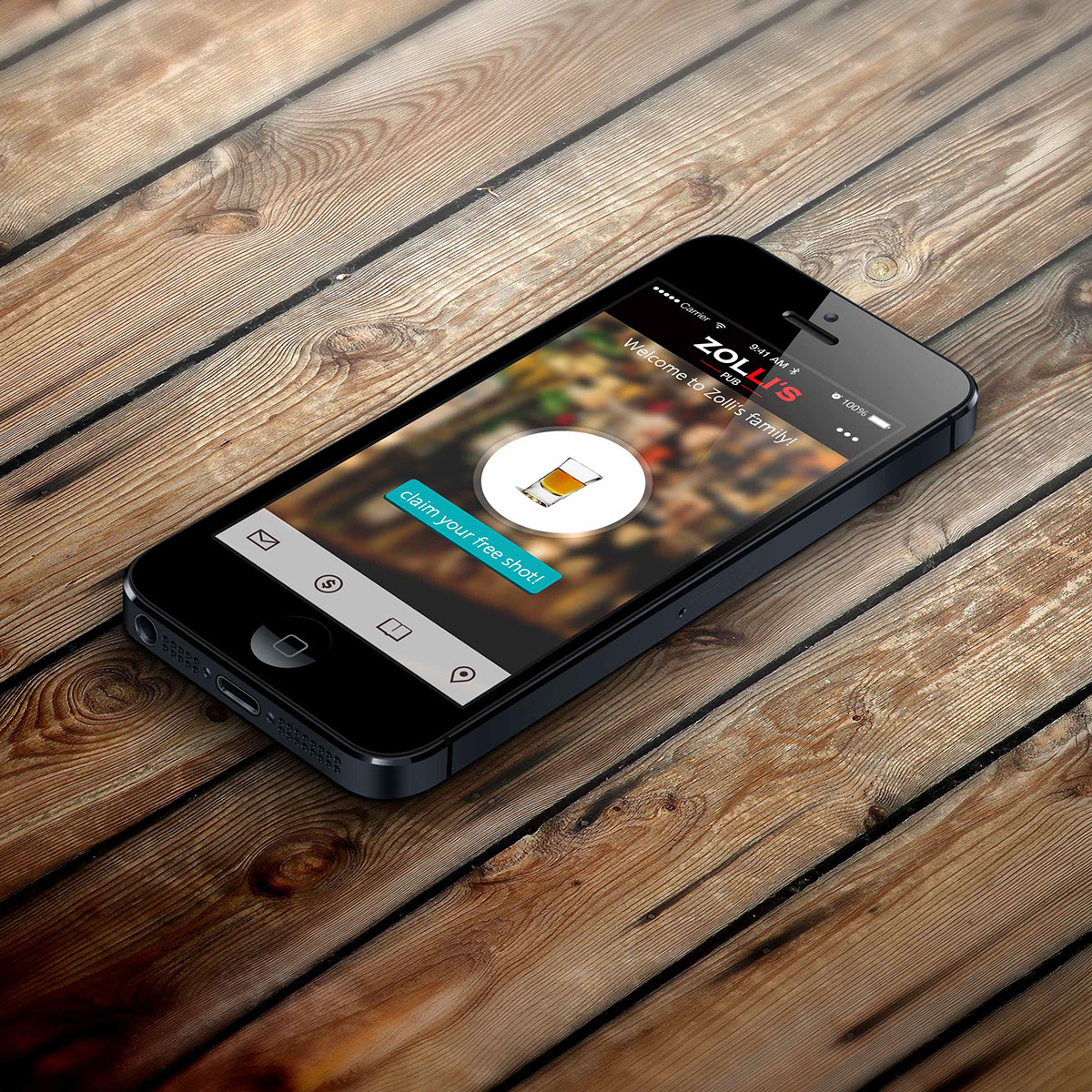 Entry 104155 in App Design: Zolli's Pub by DC Design compeny