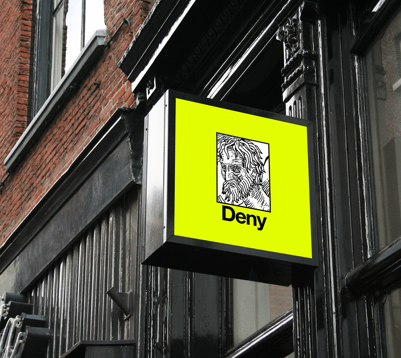 Entry 240403 in Deny - a streetwear brand guidelines featuring UI by Ran out of designs