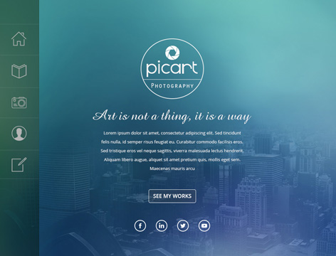 Entry 182624 in PicArt Photographer WordPress Theme by SKT Themes