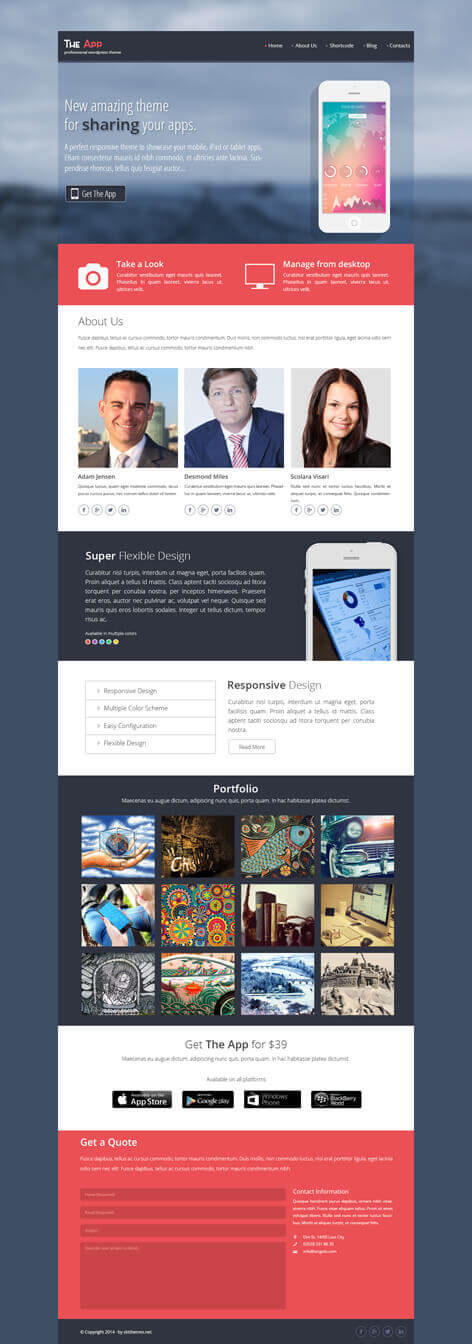 Entry 182467 in App WordPress theme by SKT Themes