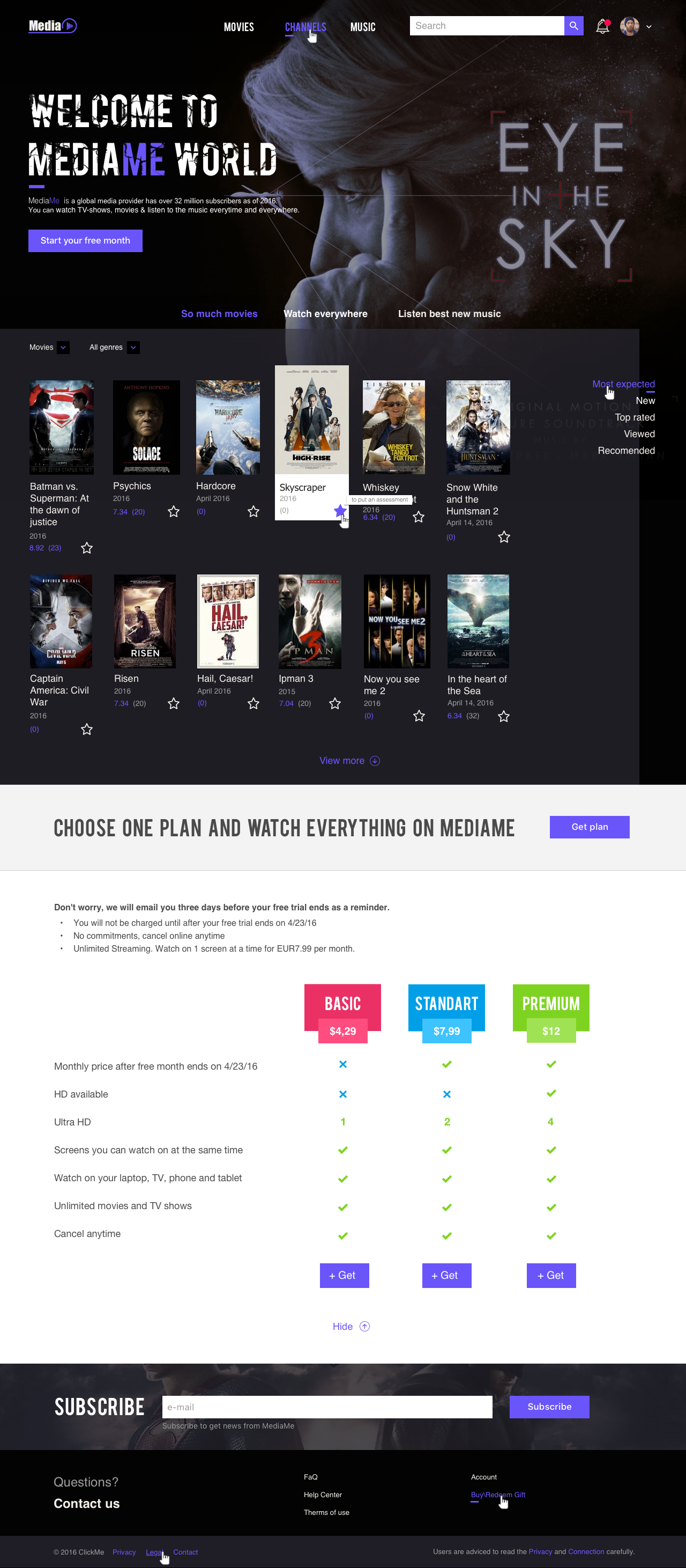 Entry 134098 in MediaMe - Film Card by Cleveroad US