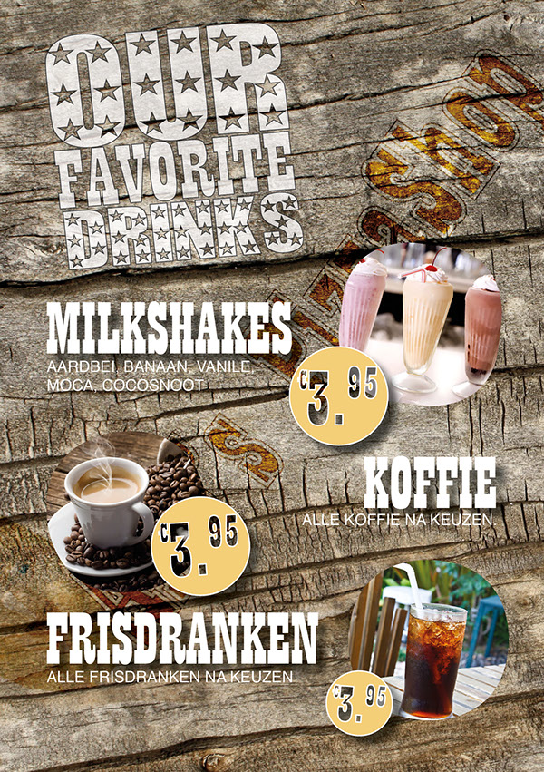 Entry 90243 in Menu Card: Arie&#39;s PizzaShop by Dutch Lion Amsterdam