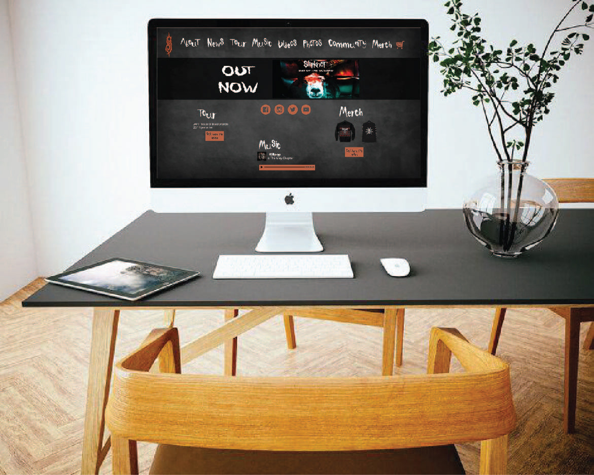 Entry 218569 in Slipknot new website design - web mode by Sarit Graphic Design