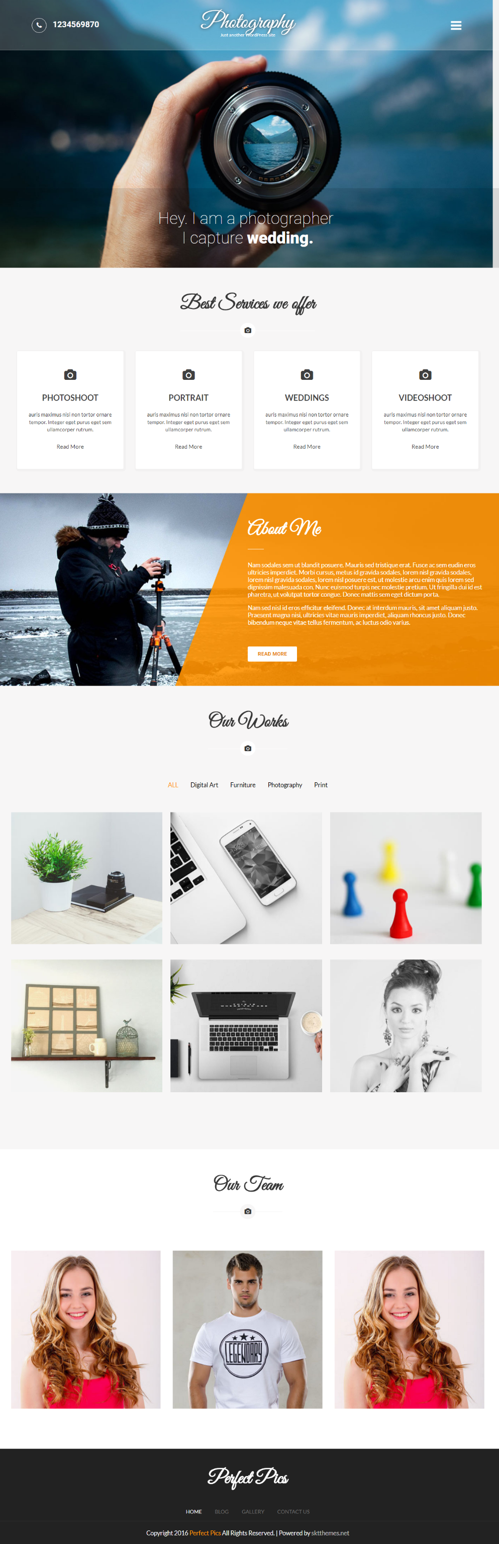 Entry 182314 in Perfect Photography Lite by SKT Themes