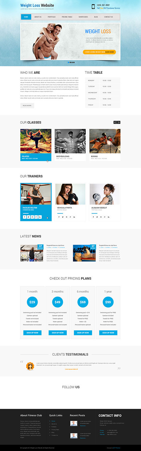 Entry 182452 in Fitt - Health WordPress them by SKT Themes